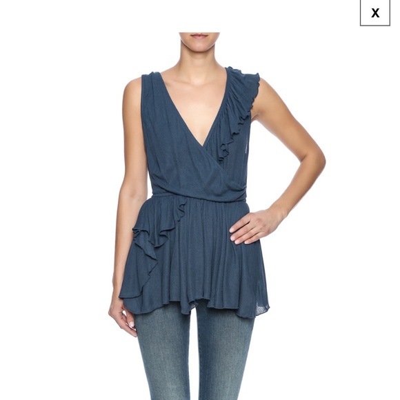 Free People White Ruffle Tank - Picture 9 of 9